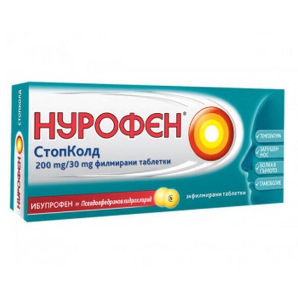 Reducing high fever-Polpharma Reckitt Benckiser NUROFEN STOPCOLD for flu and colds,