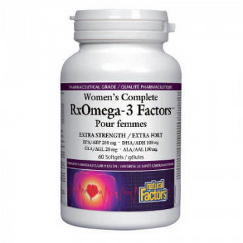 rx omega 3 woman complete for women softgel caps 1035mg 60 Cardiovascular system support - RX OMEGA-3 WOMAN COMPLETE For women softgel caps. 1035mg,