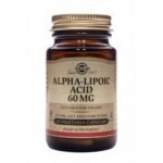 Lowering blood sugar levels - SOLGAR ALPHA-LIPOIC ACID against diabetes and high blood sugar caps. 60mg,