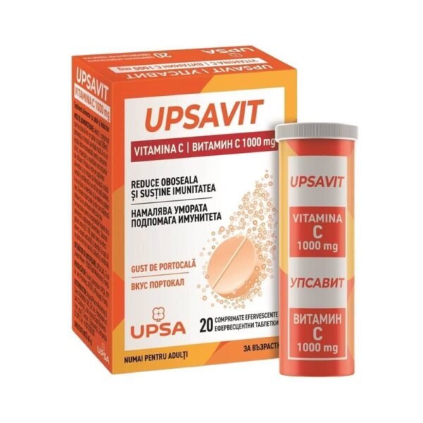 Weakened Immune System-UPSA, Upsavit Vitamin C, 1 g, 20 Effervescent Tablets,  Lack of Energy and Vitality-UPSA, Upsavit Vitamin C, 1 g, 20 Effervescent Tablets,  Poor Skin Health-UPSA, Upsavit Vitamin C, 1 g, 20 Effervescent Tablets, Nutrient Deficiency-UPSA, Upsavit Vitamin C, 1 g, 20 Effervescent Tablets