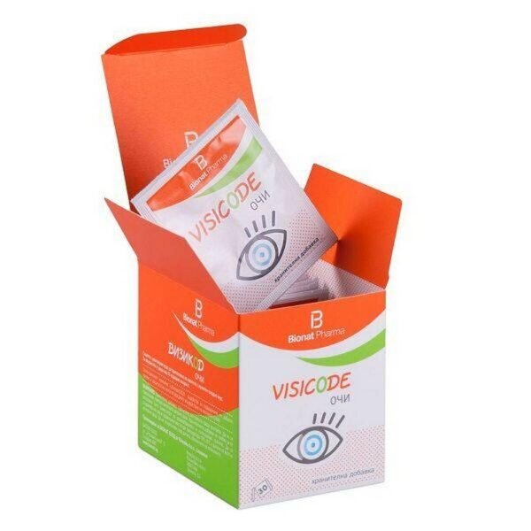 Eye Fatigue & Strain-VISICODE EYES x 30 SACHETS, Dry Eyes & Irritation-VISICODE EYES x 30 SACHETS, Macular Degeneration Risk-VISICODE EYES x 30 SACHETS, Blue Light & UV Protection-VISICODE EYES x 30 SACHETS