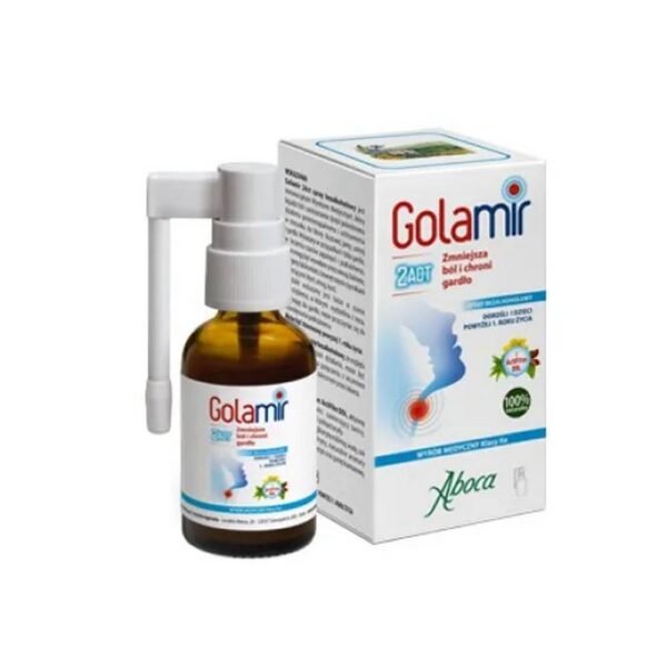 Pain relief and soothing of the throat during inflammation - Aboca Golamir 2Act – Soothing Throat Spray,