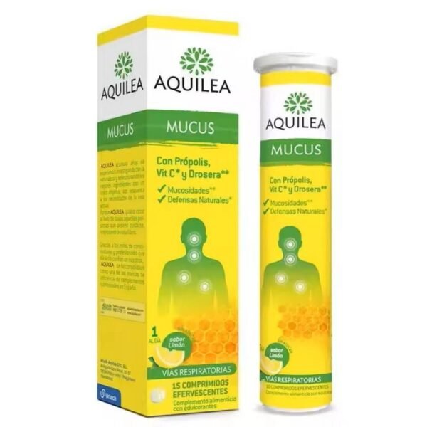 Relief of cold and flu symptoms – AQUILEA Mucus Lemon,