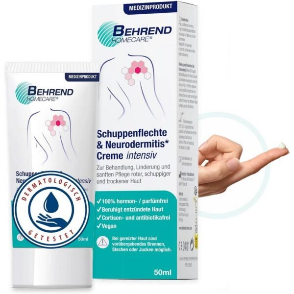 Eczema - Behrend – Schuppenflechte & Neurodermitis Crème , Psoriasis - Behrend – Schuppenflechte & Neurodermitis Crème