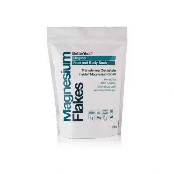 Relief of muscle tension and pain – BetterYou Magnesium Flakes,