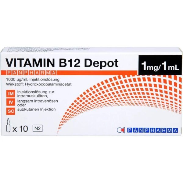 Vitamin B12 deficiency - Depot Vitamin B12 depot 1 mg/1 ml, 10,  Anemia - Depot Vitamin B12 depot 1 mg/1 ml, 10,  Nervous system disorders - Depot Vitamin B12 depot 1 mg/1 ml, 10,  Metabolic dysfunction-Depot Vitamin B12 depot 1 mg/1 ml, 10