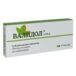 Стресс - FARMAK VALIDOL 60mg, 20, Тревожность - FARMAK VALIDOL 60mg, 20, Нервное напряжение - FARMAK VALIDOL 60mg, 20, Функциональная боль в груди - FARMAK VALIDOL 60mg, 20