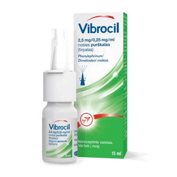 Relieves nasal congestion — GSK Vibrocil Nasal Spray,