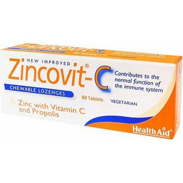 Boosts Immune System-Health Aid, Zincovit-C, 60 tablets, Prevents Zinc Deficiency-Health Aid, Zincovit-C, 60 tablets, Supports Skin Health-Health Aid, Zincovit-C, 60 tablets, Improves Overall Health and Vitality-Health Aid, Zincovit-C, 60 tablets