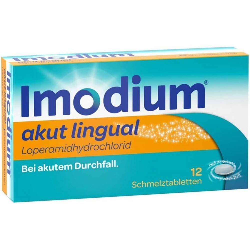 imodium® akut lingual 12 tablets Диарея - ИМОДИУМ® акут лингвал, Тошнота - ИМОДИУМ® акут лингвал