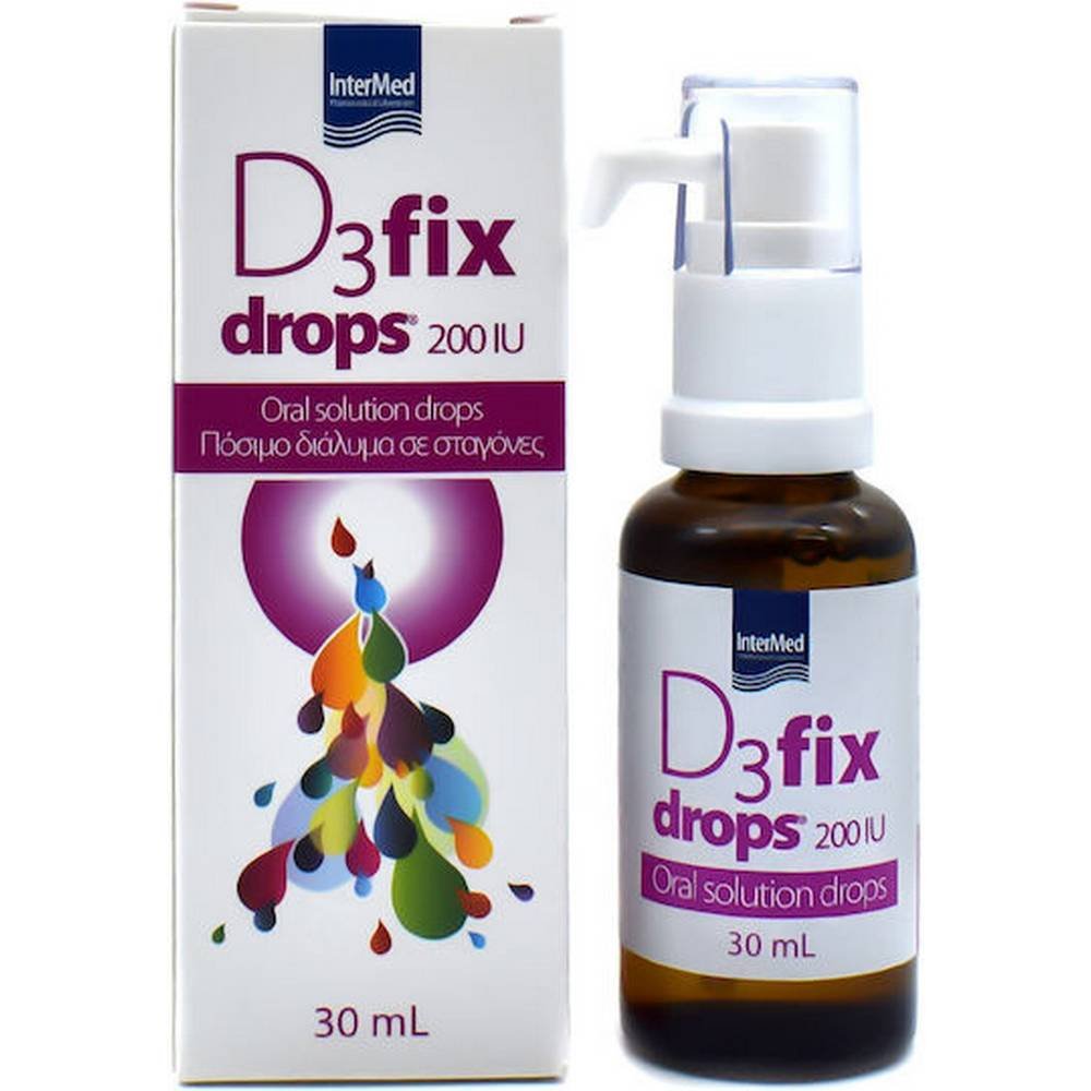 intermed d3 fix drops 200iu30ml Support of the immune system - InterMed D3 Fix Drops,