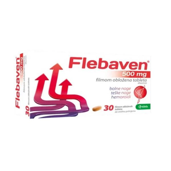 Improving venous circulation and reducing symptoms of venous insufficiency - KRKA Flebaven 500mg,