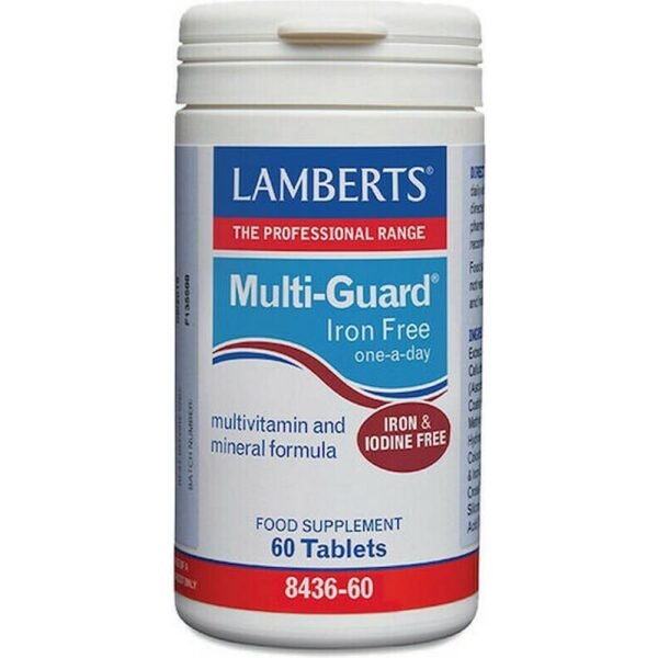 Support for overall health and metabolism – Lamberts Multi Guard Iron Free,