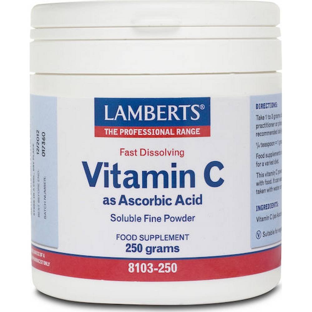lamberts vitamin c as ascorbic acid powder250gr Support of the immune system - Lamberts Vitamin C,