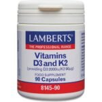 Supports bone and dental health - Lamberts Vitamins D3 & K2,