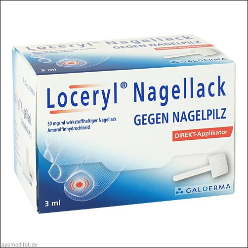 Nail fungal infections - Loceryl nail polish against nail fungus DIRECT application