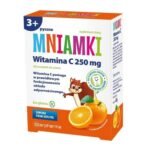 Dietary supplement Mniamki Vitamin C 250mg provides vitamin C in the form of delicious lozenges with the flavor of juicy orange.