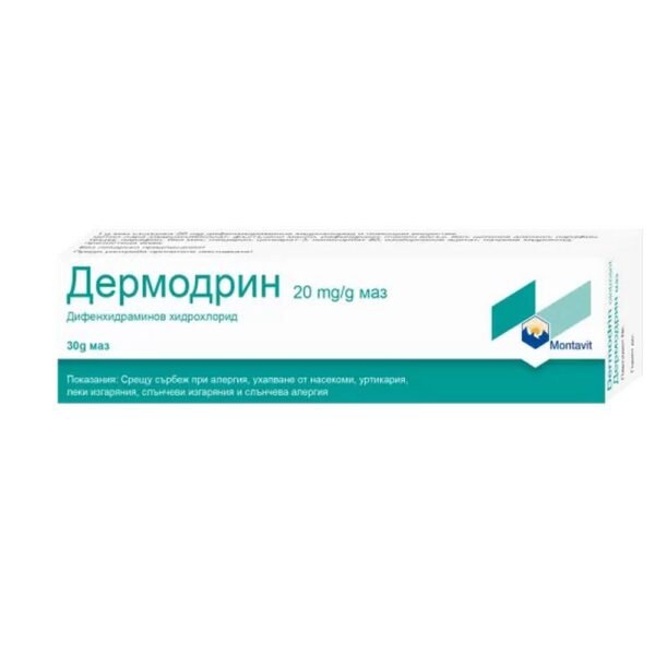 Pain relief and inflammation reduction on the skin — Montavit Dermodrin Ointment,