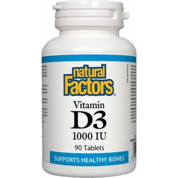 Normalizing vitamin D levels - Natural Factors Vitamin D3 1000IU,