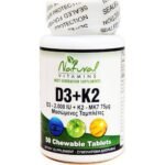 Support for bone and dental health - Natural Vitamins D3 + K2,