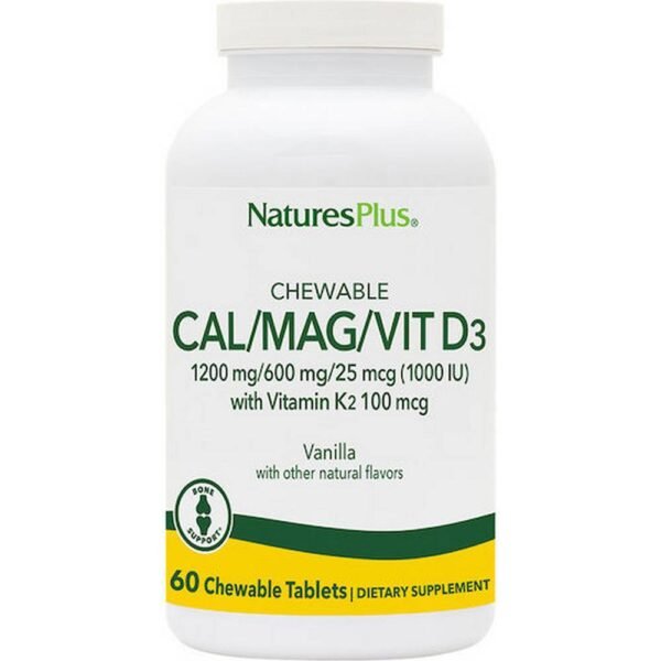 Supports bone and dental health - Nature's Plus Cal/Mag/Vit D3 K2,