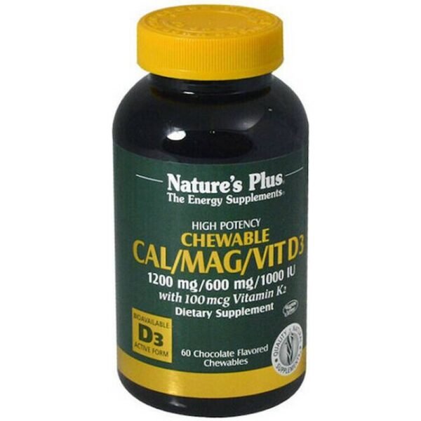 Supports bone and dental health - Nature's Plus Cal/Mag/Vit D3 with Vitamin K2,