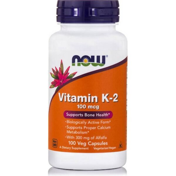 Supports bone health - Now Foods Vitamin K-2,
