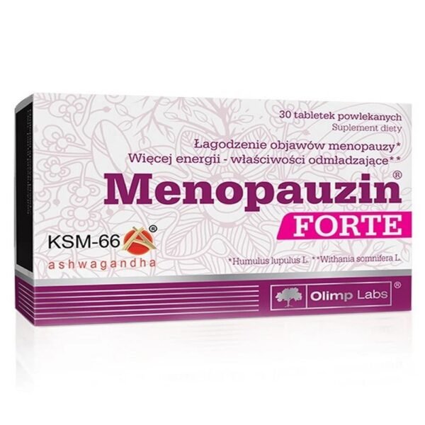 Menopausin Forte is a dietary supplement based on natural plant extracts and valuable vitamins and minerals, designed to help women relieve the symptoms of menopause.
