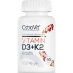 Supports bone and dental health - OstroVit Vitamin D3 + K2,