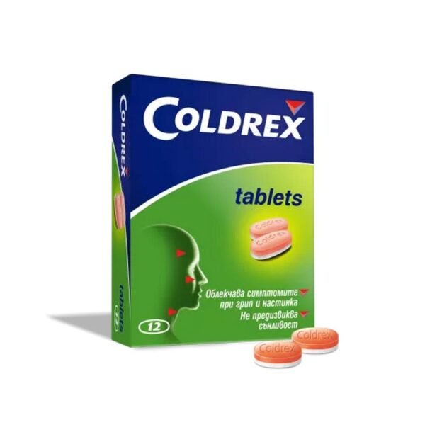 Aggravation of cold and flu symptoms in adults - Perrigo Coldrex Tablets,