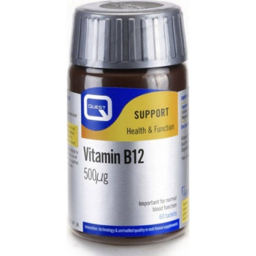 quest support health and function vitamin b12 500mcg 60 Support of the nervous system - Quest Vitamin B12,