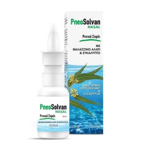 Cleanses the nasal passages from pollutants — Rener Pneosolvan Nasal Spray with Sea Salt & Eucalyptus,