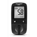 Measures blood sugar levels with high accuracy - Roche Nicholas Accu-Chek Active Glucometer,