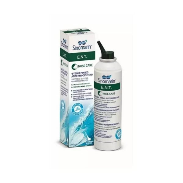 Deep nasal cleansing and easier breathing – Sinomarin ENT Nose Care Spray.