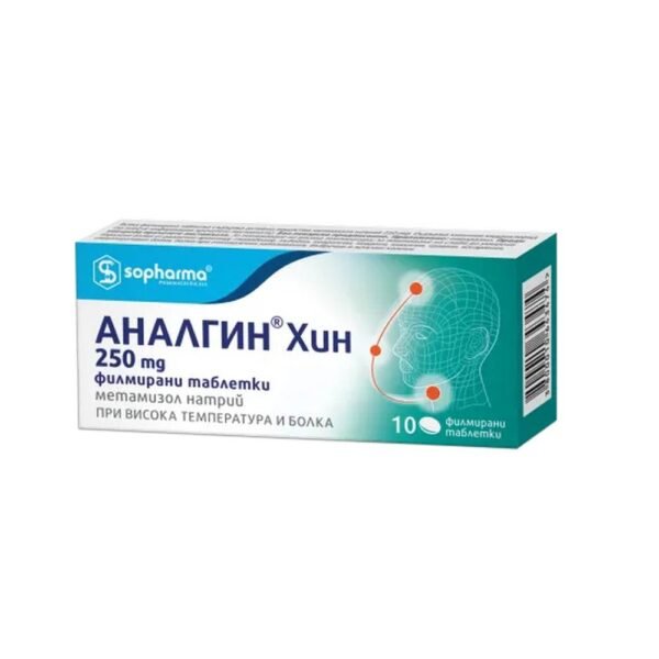 Pain relief for headaches and toothaches – Sopharma Analgin Chin,