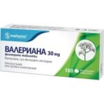 Relieves stress and anxiety - Sopharma Valeriana 30mg,100,