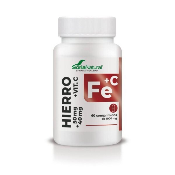 Support for normal iron levels in the body – Soria Natural Iron + Vitamin C,