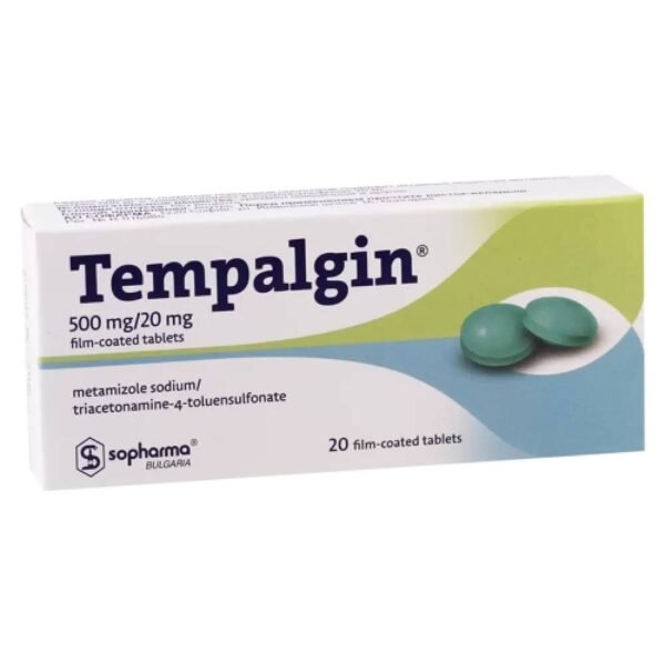 Pain Relief-Sopharma, Tempalgin , 500mg, 10, Fever Reduction-Sopharma, Tempalgin , 500mg, 10, Inflammation Management-Sopharma, Tempalgin , 500mg, 10, Mild Sedation-Sopharma, Tempalgin , 500mg, 10