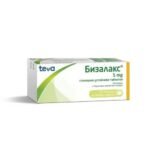 Обеспечивает мягкое слабительное действие — Teva Bisalax 5mg,
