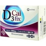 Support of the immune system - Uni-Pharma D3 Cal Fix 500mg sachets,