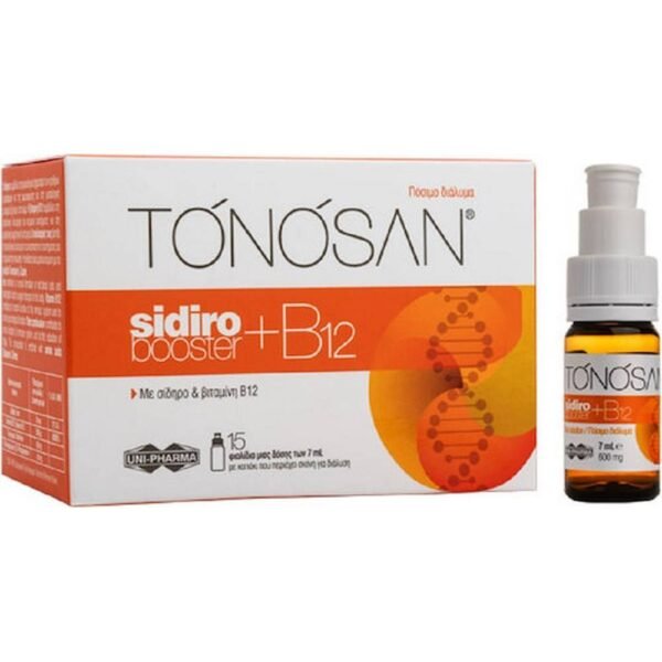 Support of the immune system - Uni-Pharma Tonosan Sidirobooster + B12 10ml,