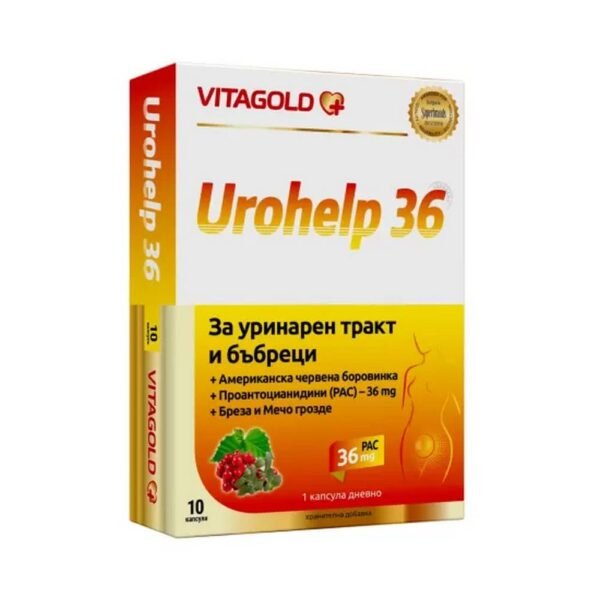 Urinary Tract Infections-Vitagold, Urohelp 36, 40, Bladder Discomfort and Irritation-Vitagold,Urohelp 36, 40, Kidney Function Support-Vitagold,Urohelp 36, 40, Toxin and Bacteria Build-up-Vitagold,Urohelp 36, 40