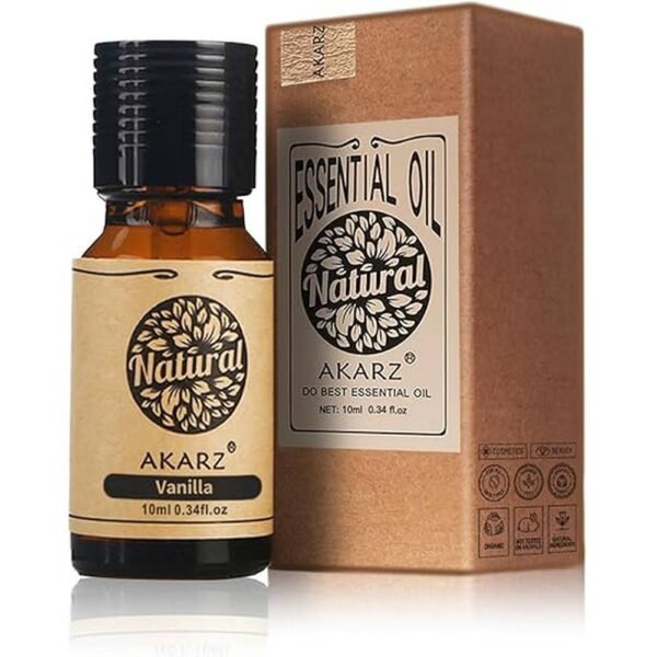 Stress & Anxiety Relief-Vanilla Oil AKARZ Natural Organic Pure Premium,Skin Irritation-Vanilla Oil AKARZ Natural Organic Pure Premium,Antioxidant Support-Vanilla Oil AKARZ Natural Organic Pure Premium