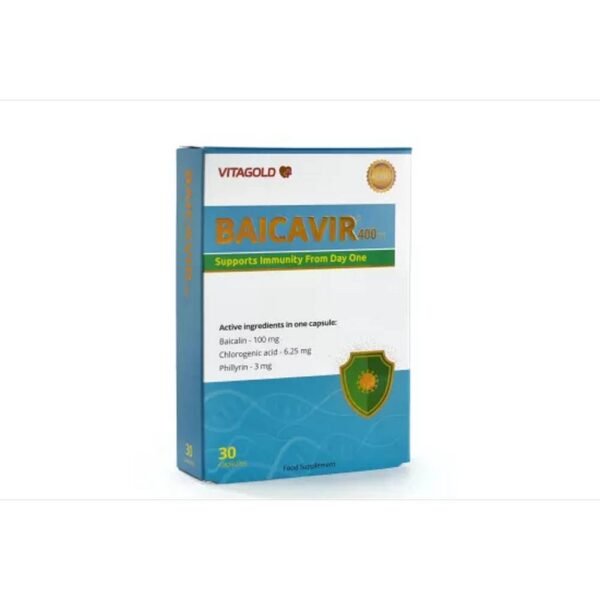 Exacerbation of symptoms of viral infections – Vitagold Baikavir 400 mg Capsules,