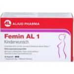 Femin AL 1 Kinderwunsch contains L-methylfolate, an active form of folic acid that can be used directly by the body.