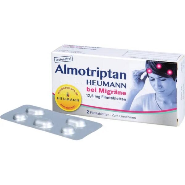 Almotriptan for the acute treatment of migraine headaches with or without aura.