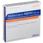 Alpha Lipon Aristo for the treatment of abnormal sensations caused by diabetic nerve damage (polyneuropathy).