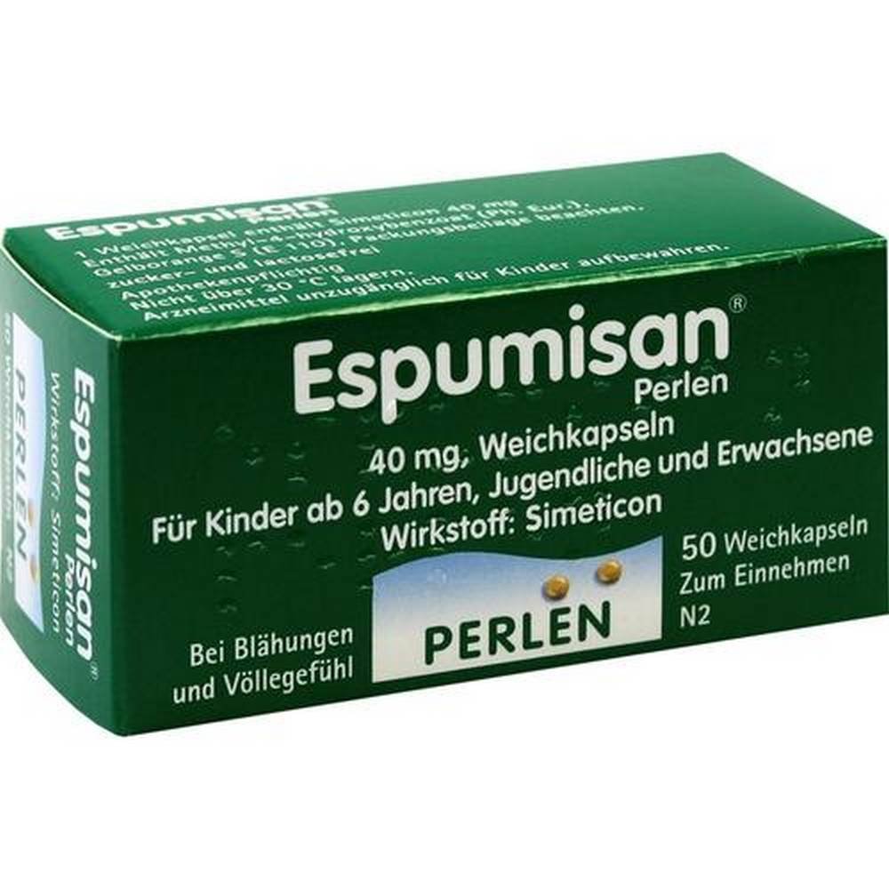 berlinchemie espumisan pearls 50 The medicine is a gastrointestinal agent and a diagnostic aid.