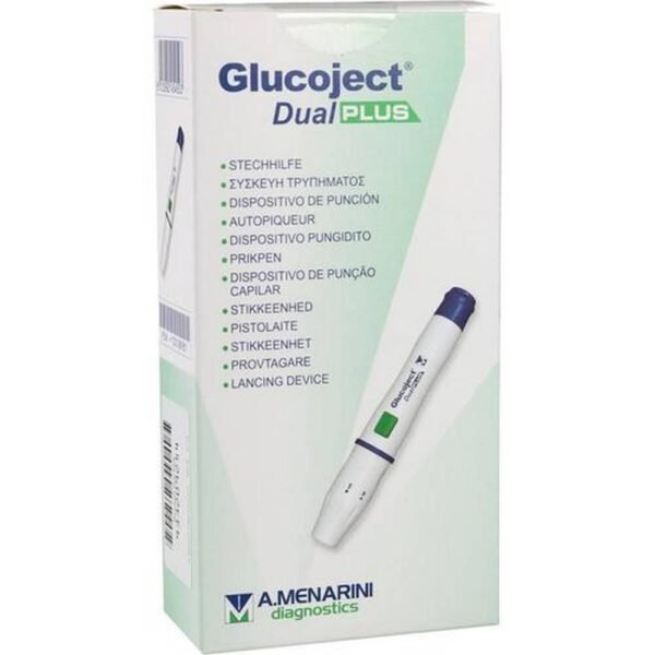 The Glucoject Dual Plus lancing device is a blood sampling product that is particularly suitable for self-measurement of blood sugar.