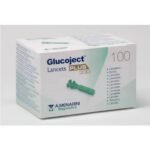 The Glucoject Lancets Plus 33G are sterile lancets for single use to collect capillary blood.